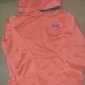 Girls Under Armour Pullover Hoodie Youth Medium